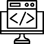 icon of website gives coding